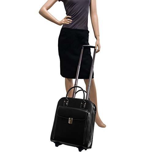 Mcklein Briefcase, Black, 13.5"X6"X16" #TOP4