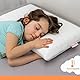 RUGUIES Bamboo- Memory Schaum Kinderkissen, hypoallergen und atmungsaktiv- Kinderkopfkissen-waschbarer Bambus-Baumwoll-Kissenbezug -Oeko-TEX- 1 bis 10 Jahre XL (58x32x 5-7cm)- Inklusive Reisetasche.