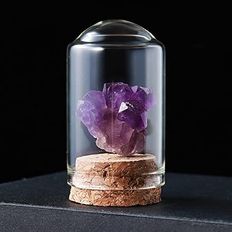 Crystal Mineral Specimen Amethyst Cluster Natural Rough Stones Crystals Set for Idoor Decoration, Experimental Study, Gift, Collection, Reiki Healing, Tumbling, Cabbing, Wire Wrapping Cover