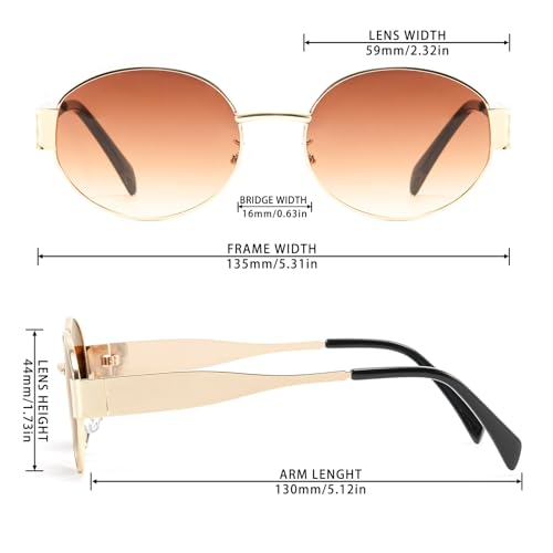 Oval Sunglasses for Women Men, Womens Sunglasses for Shopping, Party, Driving4