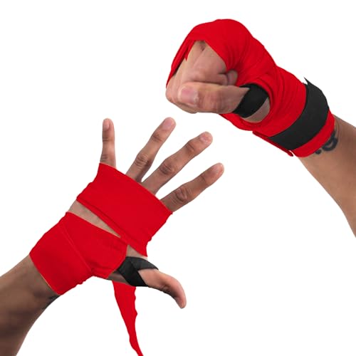 Everlast Core Handwraps 120in – Boxing Hand Wraps for Gloves, Wrist & Knuckle Support | 3 Pack | Black, Red & White