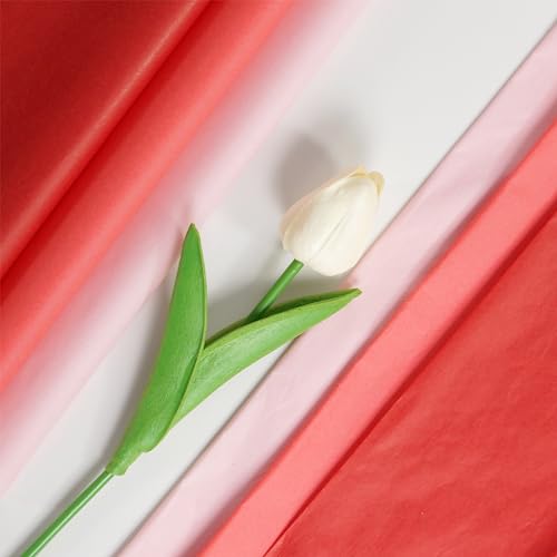 100 folhas de papel de embrulho de 50 x 35 cm a granel, 3 cores para sacolas de presente, casamentos