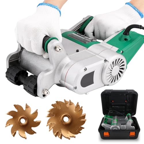 ZEEKYFOR Scanalatrice Elettrica per Muri da 1100 W, Scanalatrice per Calcestruzzo per Idraulici Ed Elettricisti, profondità di Taglio Regolabile, Macchina per Scanalature per Muri Portatile