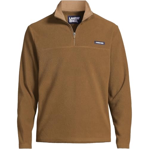 Image of Lands' End Men's Anyweather Fleece Quarter Zip Pullover