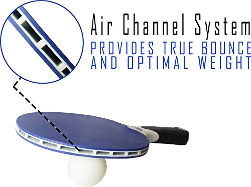 Kettler Halo 5.0 Indoor/Outdoor Table Tennis Bundle: 2 Player Set (2 Rackets/Paddles And 3 Balls) #TOP5