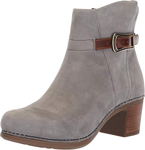Dansko Women's Hartley Ankle Boot, Grey Nubuck, 39 M EU (8.5-9 US)