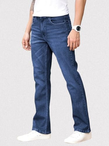 Image of Ben Martin Men's Smart Fit Stretchable Jeans || Mid-Rise Denim Pants with Whisker Wash || Premium Casual Wear Jean for Men || 5 Pocket Jean's for Men's (1)