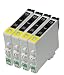 Produktbild T0611 Kompatible Druckerpatronen, Schwarz, 4 Stück 50+