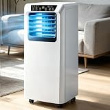 ZenSeFarin Condizionatore d'Aria Portatile con Raffreddamento E Deumidificatore,Telecomando,Kit Finestra,Ventola Oscillante a 120°,per Uso Domestico E Ufficio,unità Ca a Risparmio Energetico