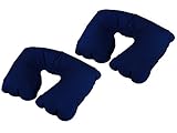 PERFECTO PARA VIAJAR: ¡La almohada inflable para el cuello cabe en los bolsillos de la mano y la chaqueta y es ideal para viajes largos en avión, automóvil, tren y autobús!