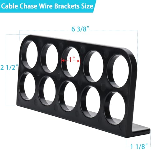 image for CLLOMAGY 12Pack Cable Chase Wire Bracket,Cable Chase Bracket Support O