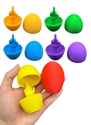 Multicolored Middle Finger Eggs