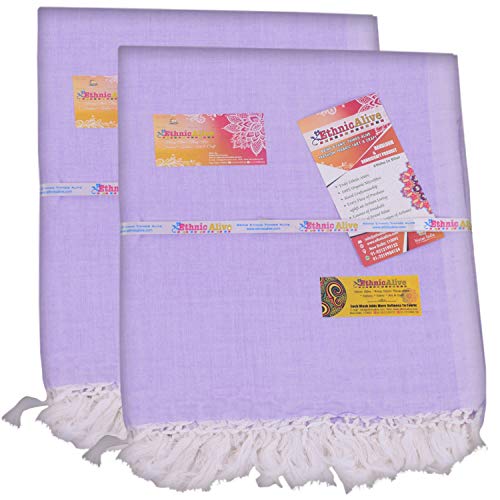 Image of Nic Bhagalpuri Handloom Pure Organic Lemon Soft Silk Andi Dull Chadar for Sleeping /Odhne Wali Chadar /All Season Blanket for Ac Rooms Pack of 2
