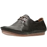 Clarks Mädchen Janey Mae Derby, Schwarz (Black Leather)