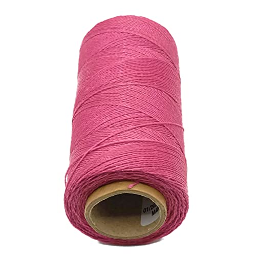 LINHASITA Waxed Thread 100gr / 360 Metres 0.5 mm Thick Polyester Macrame 30 Colours - pink fuchsia, 360 metros / 100 gr - Image 3