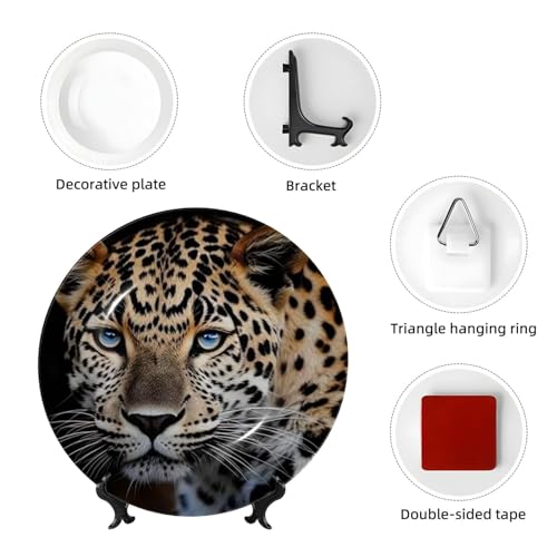 Assiette décorative en porcelaine anglaise fait main avec support 15cm - 5