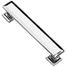 Southern Hills Cabinet Pull Polished Chrome, 4 Inch Screw Spacing, Beveled Handles, Pack of 5, Modern Cabinet Hardware