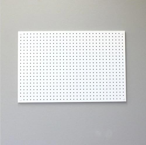 有孔ボード 壁面収納 マグネット パンチング ディスプレイ スチールパンチングボード スチール マグネットボード ヘルメット掛け 石膏ボード壁 キッチン 洗面所 玄関 スチールパンチングパネル壁面取付タイプ 白(WHITE)
