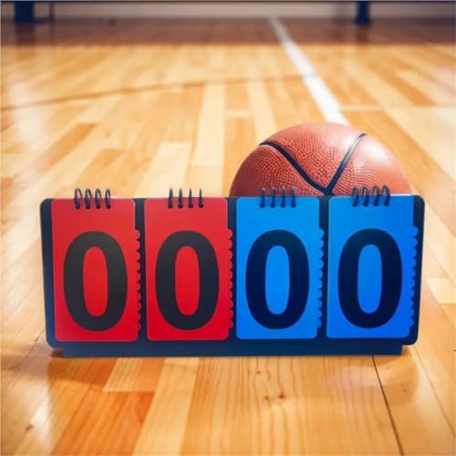 Marcador manual portátil para mesa para baloncesto 2 piezas miniatura 4