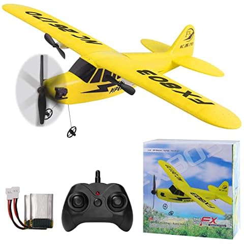 yusvwkj RC Airplane Easy to Fly EPP RC Plane with USB Charging, 2.4GHz Remote Contro Glider ,Suitable for Beginners, Children and Adults Cover