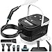 Steam Cleaner, Handheld Steamers for Cleaning, 2500W Pressurized Steam Cleaner with 12 Attachments, Portable Steamer Cleaner for Home Car Kitchen Bathroom Furniture Tile Grout (Black)