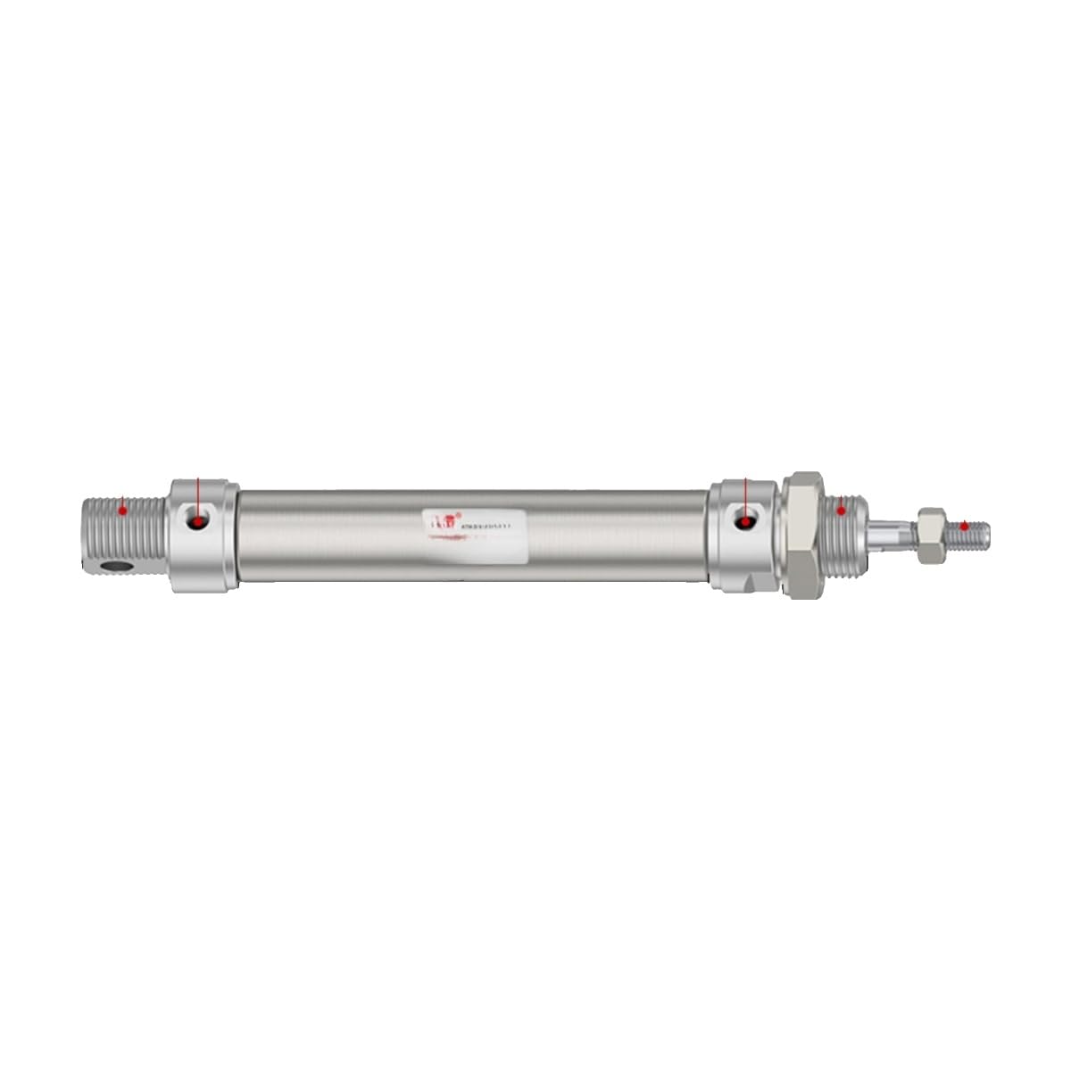 Mini cilindro neumático MA16 industrial de acero inoxidable modelo MA16x450-S-CA