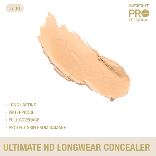 Image of INSIGHT Professional Ultimate HD Longwear Concealer 10 g - Shade LY10 | Ultra-Pigmented Creamy Formula, Full Coverage, Waterproof & Sweat-Resistant