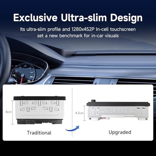 Radio para auto Single Din con pantalla táctil 6.28" miniatura 4