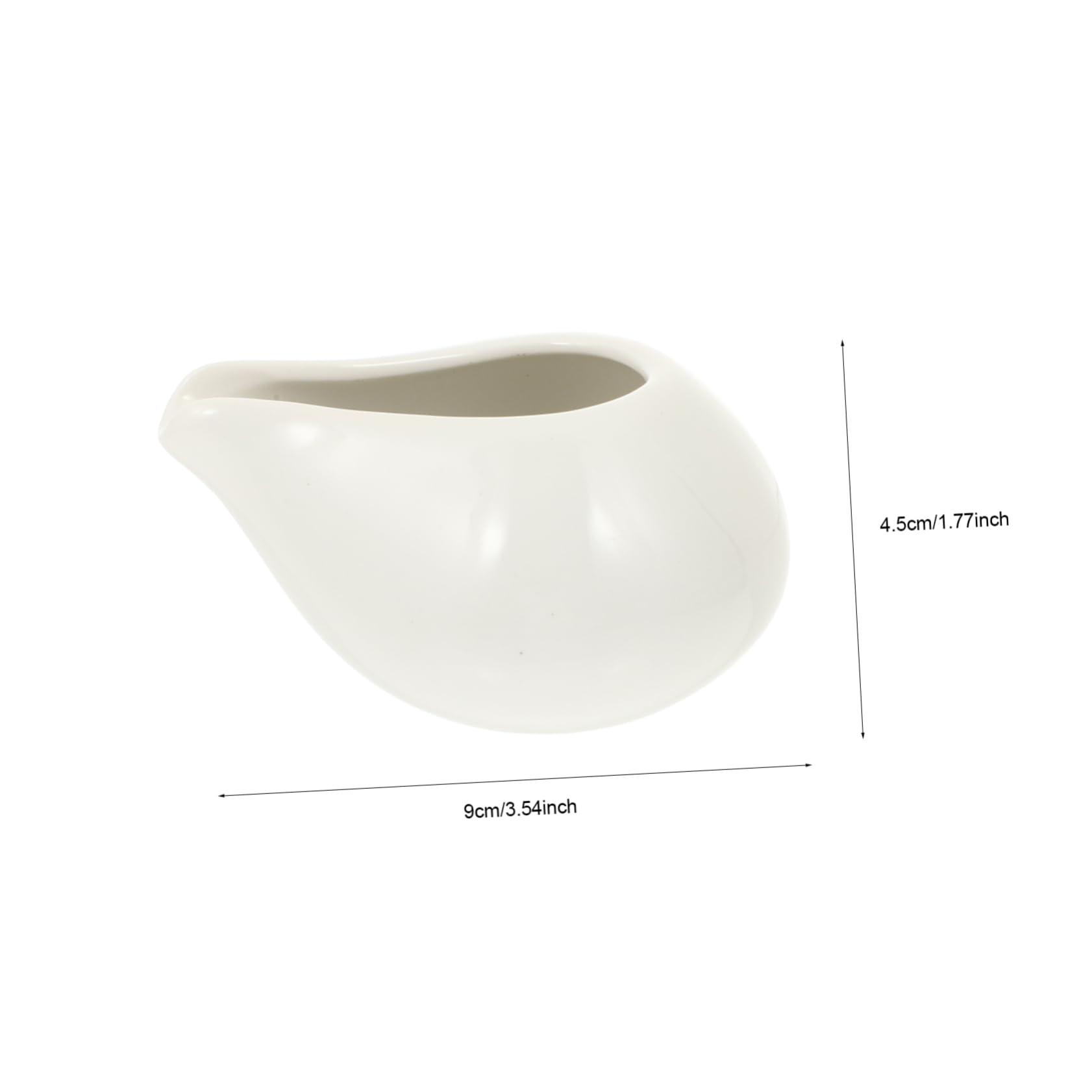 Garneck Handleless Juice Bucket Coffee Container Coffee Dispenser Gravy Pitcher Sauce Boat Condiment Bowls Coffee Creamer Pitcher Coffee Pitcher Sauce Cup Coffee Creamers White Ceramics