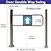 Automatic Closing Swing Gate for Supermarkets & Warehouses - Industrial Metal Safety Entrance Gate Universal Design for Libraries & Shopping Malls 500x100cm