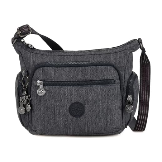 Kipling GABBIE S, Borsa a Tracolla, Donna, Blu Active Denim, Taglia unica