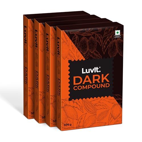 Image of LuvIt. Cocoa Crush - Dark Compound Bar | Perfect for Baking, Frosting, Chocolate Making Bars (4 x 500 g)