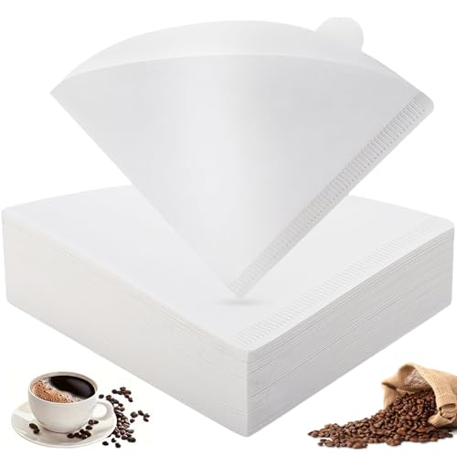 100 Pcs Unbleached V60 Disposable Coffee Filter Papers - Ideal for Brewing Coffee