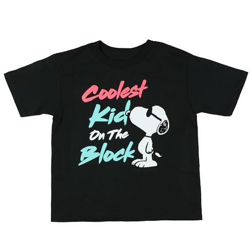 Peanuts T-Shirt Snoopy Coolest Kid On The Block Short Sleeve Graphic Tee