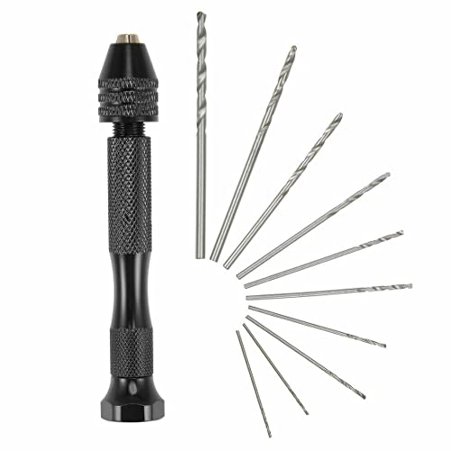 Image of YADAV 20 Pcs Mini Micro Twist Drill Bits 0.5Mm-3Mm W /Aluminum Hand Drill Keyless Chuc