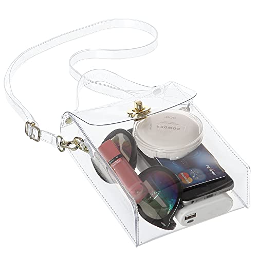 Minicat Clear Small Crossbody Bags Stadium Approved Cell Phone Purse Wallet For Women(Clear-Vertical 2) #TOP4