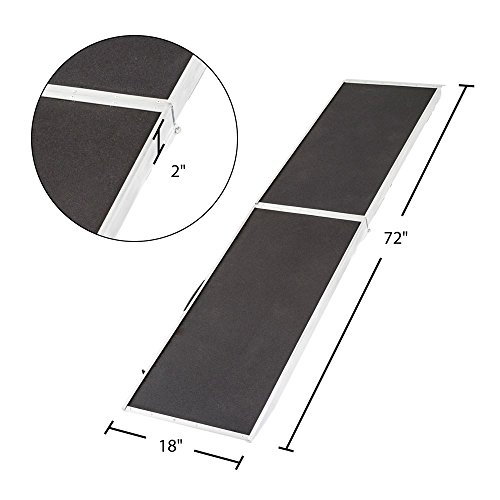Rage Powersports Dr-06Xw 72" Lightweight Extra Wide Folding Aluminum Pet Ramp , Black #TOP2