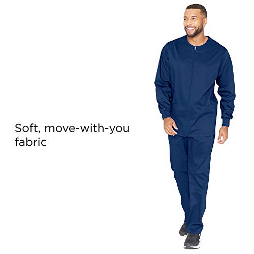 Barco Essentials Unisex 2 Pocket Ribbed Cuff Warmup Navy M #TOP2