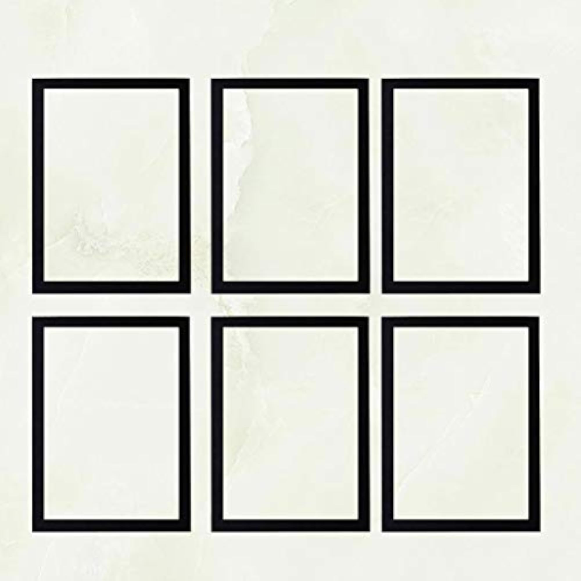 6pcs Simple Wooden Photo Frames for Wall Display