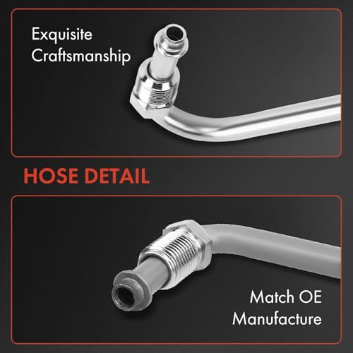 A-Premium Power Steering Pressure Hose Line Assembly Compatible with Mercedes-Benz W163 Series ML320 1998-2003, ML430 1999-2001, ML500, ML55 AMG, V6 3.2L V8 4.3L 5.0L 5.4L 5.5L, Pump To Rack/Gear by A-Premium - Used condition - Image 5