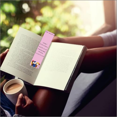 Image of Zesta Cute Book Marks Set of 10 | Aesthetic Gift for Teachers | Bookmarks for Books | Matte Finish Book Marks for Book | Laminated Book Mark - 15X4 Cms (Friends)