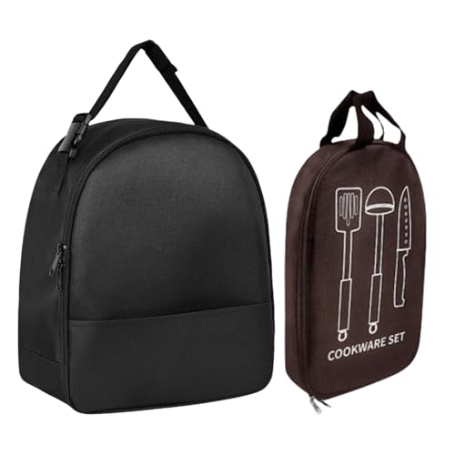 Organizador de Utensilios de Camping, Bolsa de Almacenamiento portátil de Cubiertos de Viaje, Funda interactiva Impermeable a Prueba de Polvo para mochileros al Aire Libre, Senderismo, Escalada