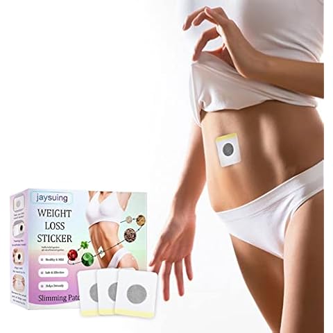 MTLZ Slimming Patch, 30/60 Pieces, Perfect Detox Slimming Patches Belly Button, Magnetic Slimming Tummy Sticker, Natural Herbal Navel Slimming Patch Weight Less for Women Men (60 PCS) Cover