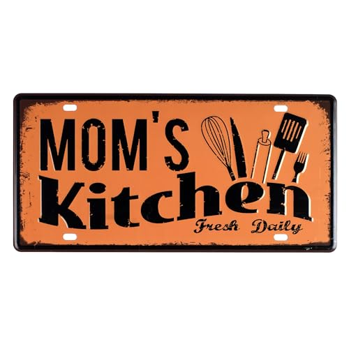 Image of inchMom's Kitchen inch Vintage Retro Metal Signs - License Wall Plate, Car Tag - Ideal for Cafe, Restaurant, Shop, Home, Hotel, Club, Office, Living Area - Design Plaque