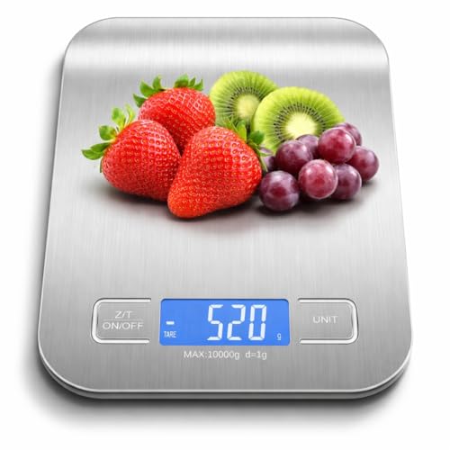 Balança Digital Cozinha Inox 10kg Precisão 1g – Balança Culinária...