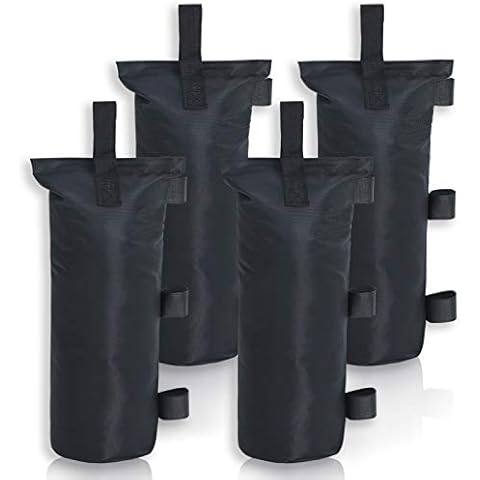 MASTERCANOPY 120lbs Canopy Weight Sandbags (9"x21",Black) Cover