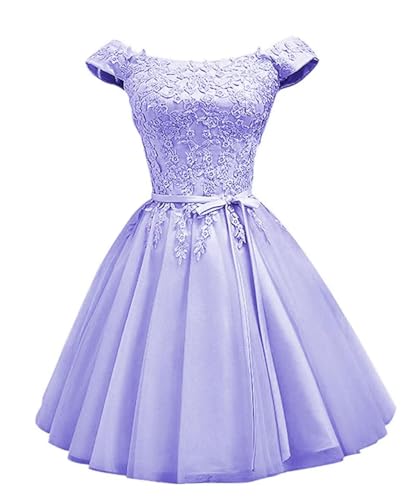 Image of Asulla Short Prom Dresses Homecoming Cocktail Dresses Lace Appliques Bridesmaid Dresses for Wedding