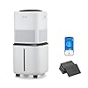 LEVOIT Superior 6000S Smart Evaporative Humidifiers for Home Whole House up to 3000ft², 6 Gal, Last 72-Hour, Premium Filter, Dry Mode, Wheels & Water Fill Hose & Foldable Storage - Quiet Sleep Mode