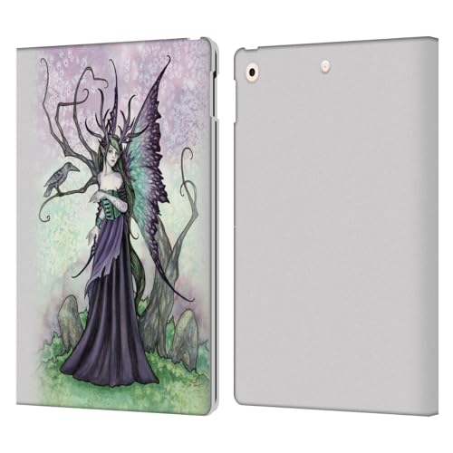 Étui Portefeuille en Cuir Amy Brown Fée Corbeau pour iPad 10.2 2019/2020/2021