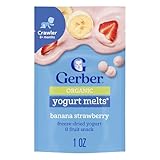 Gerber Organic Yogurt Melts, Banana Strawberry, 1 oz